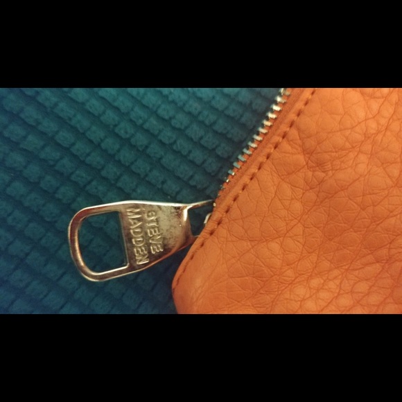 Steve Madden Mini Spiked Orange Leather Bag - Picture 6 of 6